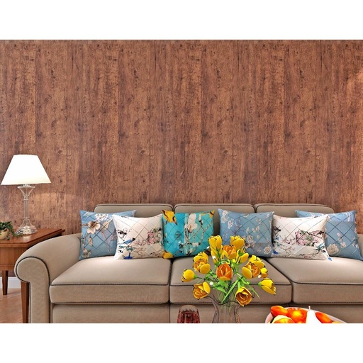 Light Faded Brown Wood Pattern Wallpaper