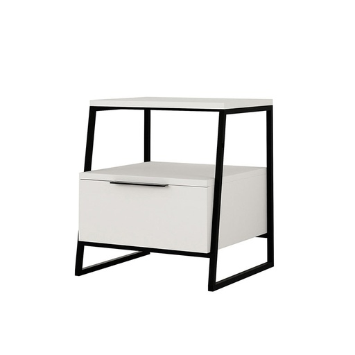Agrı Nightstand With Drawer - White