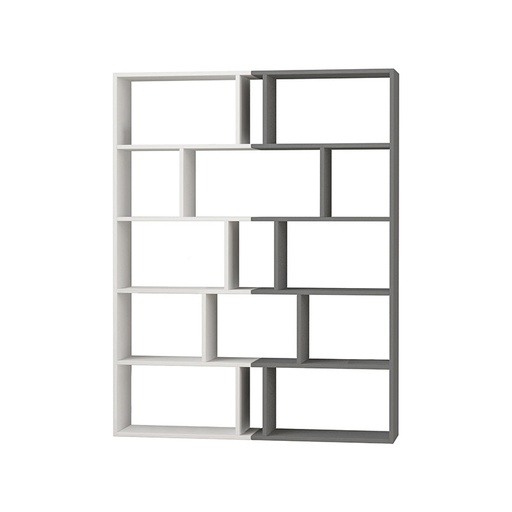 Karabuk Bookcase Set Of 2 - White - Anthracite