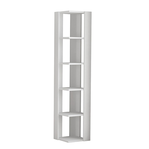 Sanlıurfa Corner Bookcase - White