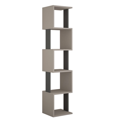 Manisa Bookcase - Light Mocha - Anthracite