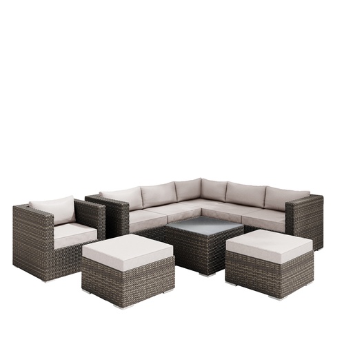 CATHNESS Outdoor Couch, Outdoor Furniture, Nature Colour