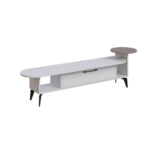 Kurtalan Tv Stand - White - Light Mocha