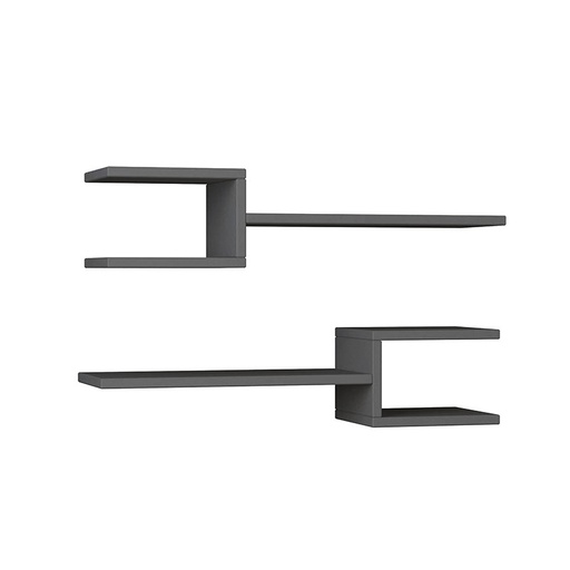 Dilovası Fork Shelf Set - Anthracite