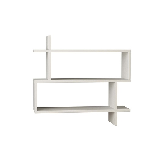 Tunceli Paralel Bookcase - White