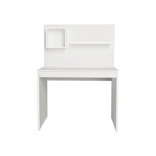  Volta Redonda Desk and Tv Wall Panel - White 