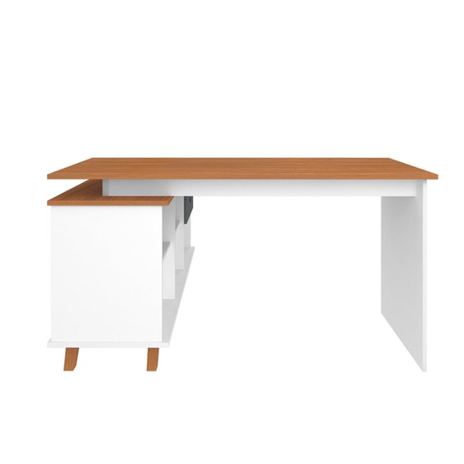  Chapeco Desk - Freijo/Gray/White