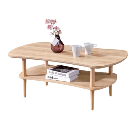 Martigues Coffee table 110*60*45cm 22mm/18mm MDF with paper ，Beech leg