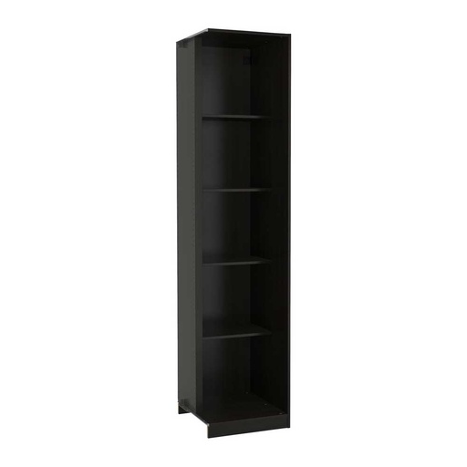 PAX add-on Corner Unit with 4 Shelves Black-Brown 53X58X236 cm