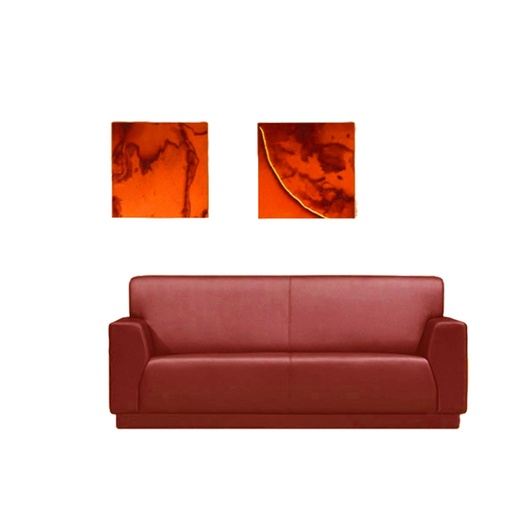 GILL 2 seat Vegan Leather Sofa