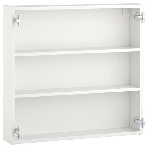 IKEA ENHET Wall cb w 2 Shelves, White, 80x15x75 cm